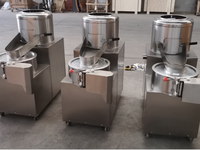 HNRELIABLE Machine à éplucher et à couper les pommes de terre en spirale centrifuge en acier inoxydable, moteur commercial 0,75 kW, 100-200 kg/h, pour frites