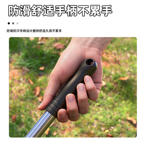 คราดใบเหล็ก 15 ซี่ฟันกว้าง สำหรับงานหนัก ใช้ในสวน สำหรับกำจัดใบไม้และหญ้า - Product Image 4