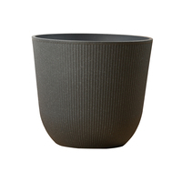 Pot Tanaman Besar untuk Luar Ruangan, Terlaris, Motif Garis Vertikal, Pot Taman Elegan, Berkualitas Tinggi, Ringan