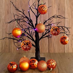 Boules de Noël Assorties en Gros Brillantes, Mat et Scintillantes, Décorations Serties de Diamants à Suspendre pour Arbre et Maison - Product Image 6