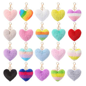 En gros Puff <span class=keywords><strong>Porte</strong></span>-clés <span class=keywords><strong>Rouge</strong></span> Argent Rose Grand Faux Fluffy <span class=keywords><strong>Pompon</strong></span> Puff Ball Furball Coeur <span class=keywords><strong>Porte</strong></span>-clés Pom Pom <span class=keywords><strong>Porte</strong></span>-clés <span class=keywords><strong>Porte</strong></span>-clés - Product Image 3