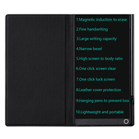Tablette d'écriture portable en plastique LCD de 6,5 pouces, magnétique, autocollante, personnalisable, légère, jouet pour enfants, bloc-notes numérique