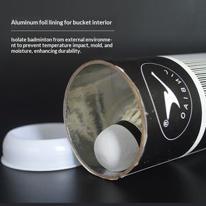 <span class=keywords><strong>Volant</strong></span> de badminton en plumes de canard, design circulaire complet, logo résistant, jeu stable, vol stable, qualité d'entraînement, norme or 601 - Product Image 3