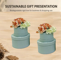 Boîte cadeau réutilisable en carton rigide métallisé haut de gamme en forme de cœur avec logo et pelliculage mat pour boîte à fleurs d'anniversaire