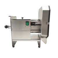 Qdmech Commerciële Elektrische Bananenweegbree Snijmachine 220-240V Chipsnijmachine Hotel Geschikte Bananenwortel Snijmachine Motor