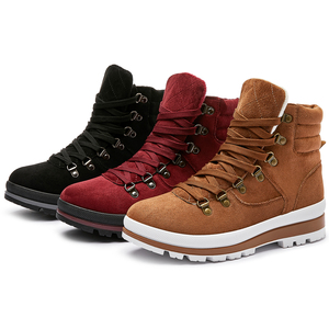 En gros OEM Multifonctionnel Chaud Neige Femmes Bottes Classique Noir À Lacets Chunky Randonnée Hiver Bottes De Neige pour les femmes - Product Image 1