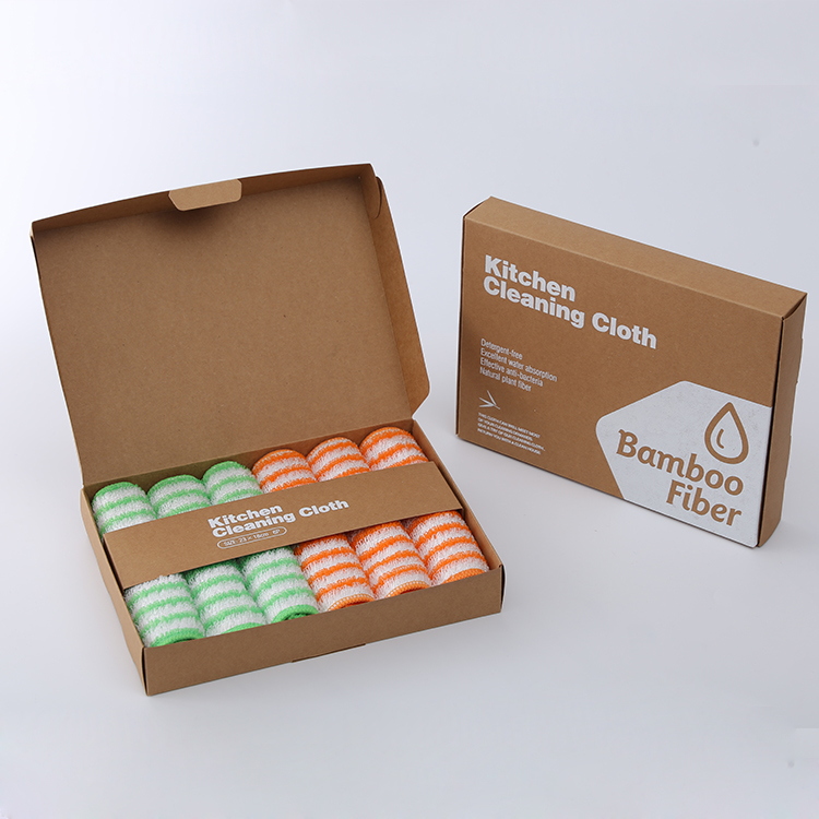 Ткань для уборки кухни посудомоечное полотенце из бамбукового волокна экологически чистая Бамбуковая ткань для очистки, комплект