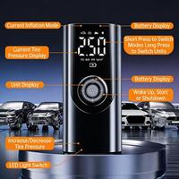 Nouveau compresseur d'air portable 12V pour voiture avec manomètre numérique, gonflage rapide, lumière d'urgence, arrêt automatique et surveillance de la pression des pneus