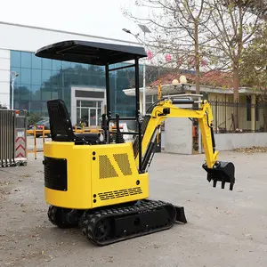 Earth-moving Machine And Strong Power Cheapest 1.8 Ton 2ton Mini Excavator Grapple Diesel With Low Price