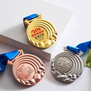Customized Personalized Medals Ribbon-Attached Sports Finisher Medals High-Quality <b>Table</b> <b>Tennis</b> Medals - Product Image 1
