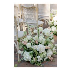 Boule <span class=keywords><strong>de</strong></span> fleurs artificielles décorative en soie blanche, <span class=keywords><strong>rose</strong></span> <span class=keywords><strong>et</strong></span> verte, populaire pour la décoration <span class=keywords><strong>de</strong></span> mariage, <span class=keywords><strong>centre</strong></span> <span class=keywords><strong>de</strong></span> <span class=keywords><strong>table</strong></span> - Product Image 3