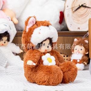 ตุ๊กตาลิง Mengqiqi ขนาด 20 ซม. แปลงร่างได้ ของขวัญสำหรับธุรกิจ ตุ๊กตาห้อยพวงกุญแจ ทำจากโพลีเอสเตอร์ ไส้ใยฝ้าย PP - Product Image 4