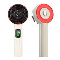 XBH Handgehaltener 72-Kopf-Massagegerät mit Vibrations- und Knetfunktion, Typ-C, elektrisch, mit digitaler Anzeige