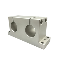 Support de bloc de fixation à double alésage CNC sur mesure en aluminium 6061, support de serrage double axe, taille personnalisée disponible