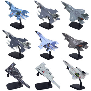 โมเดลเครื่องบินรบโลหะผสมรุ่น1:64 SU35 B2 F16 F35พลาสติกโมเดลทหารของเล่นสำหรับเด็กของขวัญวันเกิด - Product Image 2