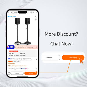 Hàn quốc trắng có thể điều chỉnh tầng đứng núi cho <span class=keywords><strong>Bose</strong></span> Polk JBL Sony yamaha và những người khác kim loại Loa đứng - Product Image 2