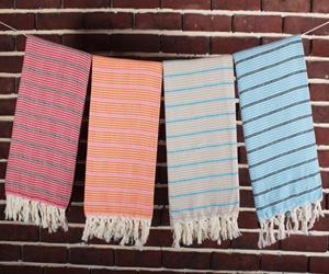 Toalla turca de diseño de rayas de alta calidad, playa, Fouta, Toalla de baño - Product Image 1