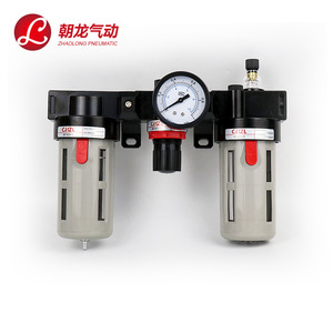Unité de traitement d'air pneumatique Zhaolong 20 mm 40 µm avec filtre, régulateur et lubrificateur pour système pneumatique - Product Image 1