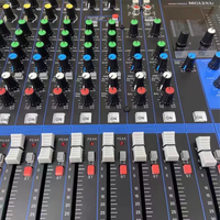 Console de mixage audio compacte professionnelle 12 canaux avec effets sonores multiples pour l'enregistrement et la scène en direct