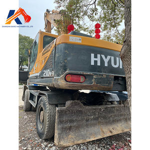 Excavatrice d'occasion originale Hyundai 210w-9 Excavatrice à roue d'occasion de 21 tonnes Hyundai 210w-9 pour la construction - Product Image 3