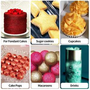 JIUPIN for 16-Color Food Grade Glitter <strong>Sprinkle</strong> Powder for Drinks Baking Cakes &amp; Fondant (<strong>Vegan</strong> 5g/Bottle) - Product Image 6