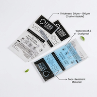 Sac plat en polyéthylène transparent, imprimé sur mesure, réutilisable, résistant, biodégradable, thermoscellable, écologique, compostable, en Mylar