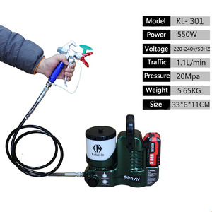<span class=keywords><strong>Pistola</strong></span> pulverizadora <span class=keywords><strong>de</strong></span> <span class=keywords><strong>pintura</strong></span> portátil HVLP <span class=keywords><strong>de</strong></span> alta presión 21V, superventas 2024, <span class=keywords><strong>con</strong></span> batería <span class=keywords><strong>de</strong></span> 220V, industrial, sin aire, para masilla, grado DIY - Product Image 2