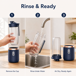 <span class=keywords><strong>Licuadora</strong></span> Portátil Mini Eléctrica para Smoothies de Frutas, Extractor de Jugos, Procesador de Alimentos con Cuchillas de Acero Inoxidable y Plástico PC para Uso Doméstico - Product Image 5