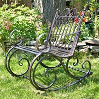 Meilleure vente de chaise à bascule de camping en plein air blanche à gravité zéro banc de patio léger