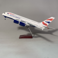 Modelo de Avión Airbus A380 de British Airways, Escala 1/160, Tamaño 46 cm, Regalo Empresarial, Colección, Artesanía, Venta al por Mayor OEM