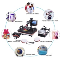 Mesin Press Panas 15 In 1, Mesin Press Pena Mesin Cetak Sublimasi untuk T Shirt/Mug/Mesin Tekan Panas Bola/