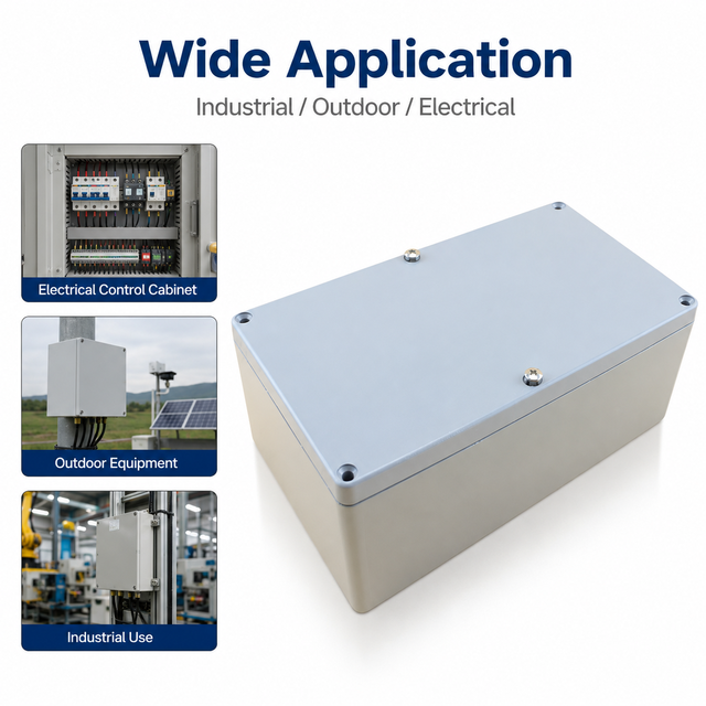 IP65/IP66/IP54 Waterproof Die-Cast Aluminum Junction Box Outdoor Industrial Electrical Control Box Corrosion Resistant Enclosure