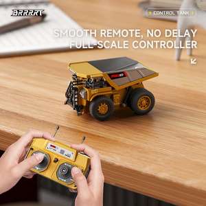 <span class=keywords><strong>Mini</strong></span> chariot élévateur <span class=keywords><strong>jouet</strong></span>, excavatrice et camion à benne RC, ensemble de véhicules de construction à proportion réelle avec lumières et sons - Product Image 4