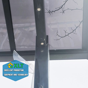 Toit <span class=keywords><strong>de</strong></span> carport pour villas, profil en aluminium anti-corrosion <span class=keywords><strong>de</strong></span> conception moderne, taille personnalisée, panneau en polycarbonate durable, tirage arrière - Product Image 4