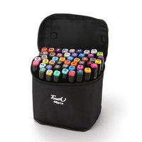 Ensemble de stylos marqueurs à alcool permanents à double pointe de 80 couleurs pour la coloration des croquis