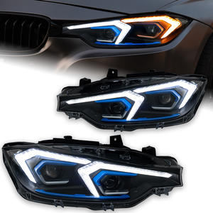 AKD Lampe frontale de style de voiture pour BMW F30 Lentille de projecteur de phare LED F31 <span class=keywords><strong>318i</strong></span> 320i 323i 325i 330i 335i DRL Signal Pièces automobiles - Product Image 1