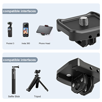 Adaptateur magnétique pliable Mechrig Pocket3 Base de montage pour Pocket3 Poignée de montage filetée