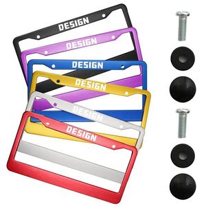 Soft Silicone <b>License</b> Plate <b>Frames</b> for USA Cars Easy Installation - Product Image 5