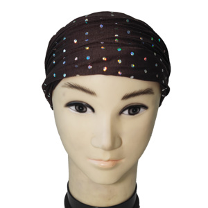 Bandeaux en tissu de Style Sport pour femmes accessoires de cheveux de beauté à poignée sèche mince avec broderie au Crochet unie pour <span class=keywords><strong>Spa</strong></span> - Product Image 4