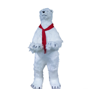 Ours polaire réaliste, jouet électrique <span class=keywords><strong>de</strong></span> haute simulation, cadeau <span class=keywords><strong>de</strong></span> Noël, motif réaliste, animal debout, carnaval - Product Image 1