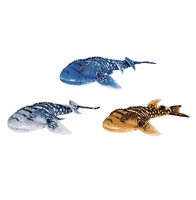 Jouets en peluche réalistes de haute qualité, animaux marins en peluche, poisson rayé bleu léopard Bothus Pantherinus