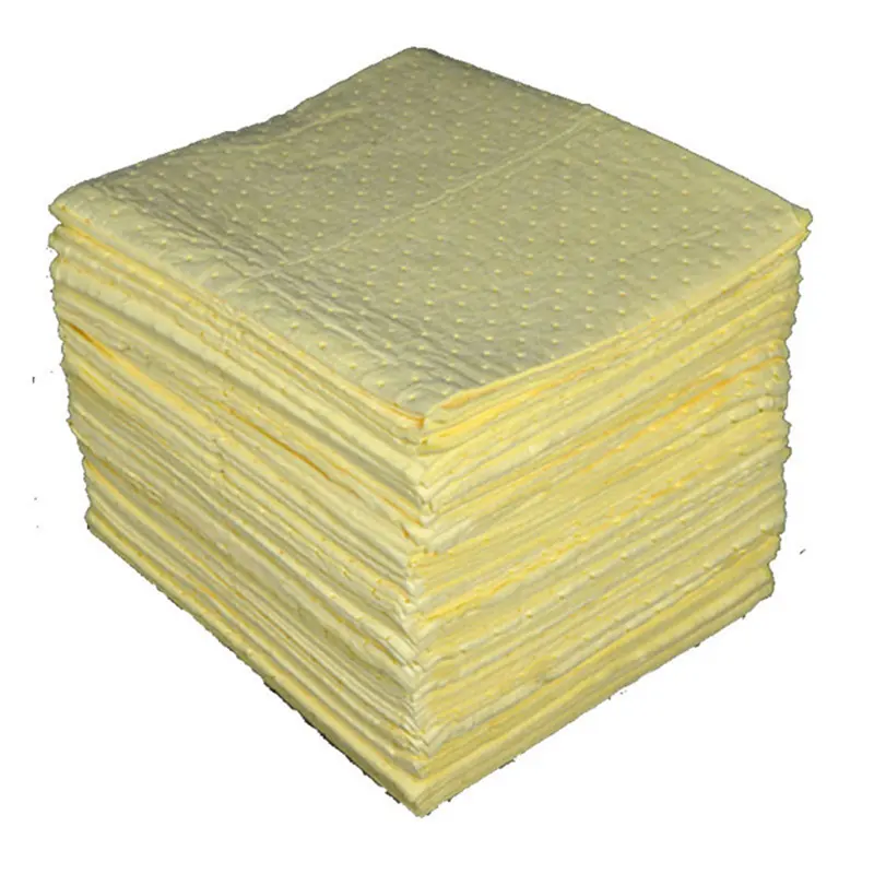 High Quality 40*50cm Chemical Absorbent Mat for cleaning the sodium hydroxide spill