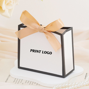 Csmd số lượng đặt hàng nhỏ Chấp Nhận in logo cá nhân trên bao bì quà tặng nhỏ màu đen xung quanh tùy chỉnh khách Quà tặng Túi giấy - Product Image 4