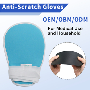 Медицинские удерживающие перчатки для пожилых пациентов, страдающих деменцией, с защитой от царапин, безопасные универсальные открытые пальцы, предотвращающие удаление трубки - Product Image 1