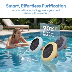 Robot de Limpieza de Piscinas Automático con Energía Solar Marazual, Filtro de Eliminación de Cloro, Accesorios de Piscina de Cobre Morado PE para Piscinas - Product Image 5