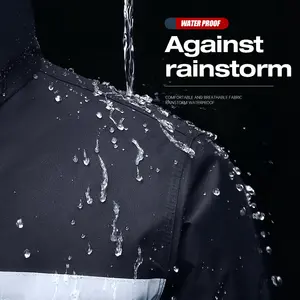 Beimei เสื้อกันฝนกันน้ำสำหรับผู้ชายชุดกันฝนสำหรับแค้มปิ้งปรับแต่งได้