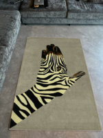 Modernes Kunst design Marineblau Zebra muster Teppich Weiche Polyester Tür matte Custom Design Teppichboden Wohnzimmer Teppich und Teppiche