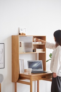 H7161 Chất lượng cao nhà máy rắn gỗ sồi máy tính xách tay máy tính bàn nghiên cứu bàn bàn với 1 ngăn kéo - Product Image 6