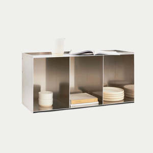 طاولة جانبية من الألومنيوم بتصميم عتيق مع مسامير معدنية، تصنيع الصفائح المعدنية بسماكة مخصصة للأثاث والخزائن (تصنيع حسب الطلب) - Product Image 6