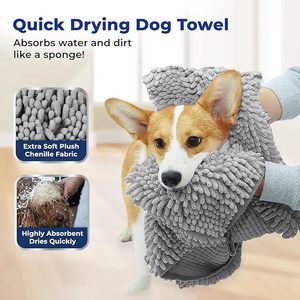 Super Absorbent <b>Dog</b> Dry Towels Quick-Drying Pet <b>Bath</b> Towel Microfiber For Pupper Washable Pet Quick Absorb Dry Towels Wholesale - Product Image 4
